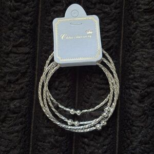 Silver Bangle Set